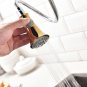 Brass Gold Polished Kitchen Sink Faucet Pull Out Sprayer Spout Mixer Basin Tap