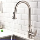 Brass brushed nickel Polished Kitchen Sink Faucet Pull Out Sprayer Spout Mixer Basin Tap