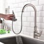 Brass brushed nickel Polished Kitchen Sink Faucet Pull Out Sprayer Spout Mixer Basin Tap