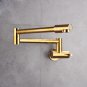 Wall Mounted Brass single cold Pot Filler kitchen faucet tap Double Joint Spout Kitchen Faucet