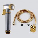 Bathroom HandHeld Brass Bidet Shattaf Sprayer Holder Full Set/Gold body cleaning Bathroom HandHeld Brass Bidet Shattaf Sprayer Holder Full Set/Gold body cleaning