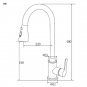 Brass Gold Polished Kitchen Sink Faucet Pull Out Sprayer Spout Mixer Basin Tap