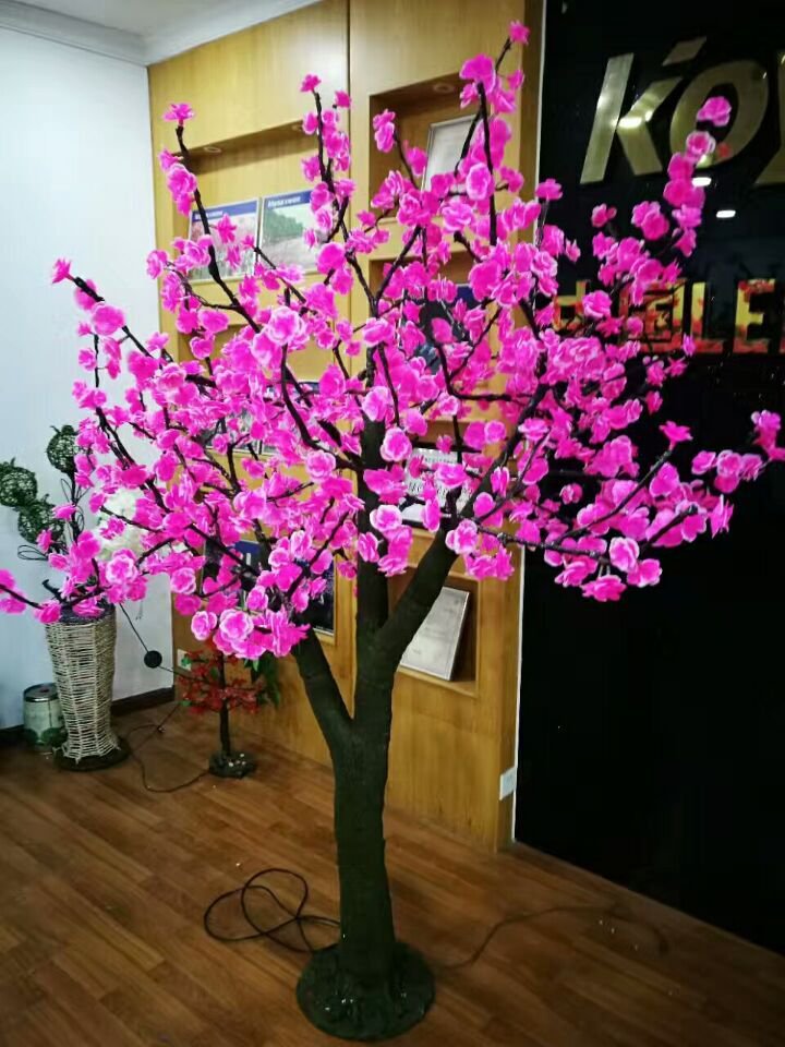 2.3m /7.6ft Red /Pink LED Cherry Blossom Tree light Wedding Garden patio Holiday Christmas Light
