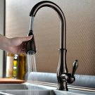 ORB Pull Out Sprayer Kitchen Bar Sink Mixer Faucet Single Hole Deck Mount Brass ORB Pull Out Sprayer Kitchen Bar Sink Mixer Faucet Single Hole Deck Mount Brass