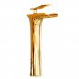 Tall Bathroom Basin Faucet Waterfall Spout Sink Vessel Mixer Tap Gold color