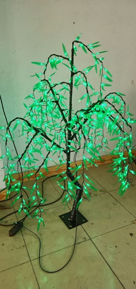 5ft/1.5m LED Artificial Willow Tree Light 480 pcs LEDs Green Color Christmas/Party/Wedding Decor