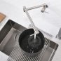 NICKEL Pot Filler Tap Wall Mounted Foldable Kitchen Faucet Single Cold Single Hole Sink Tap