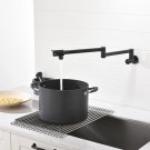 Black oil nickel Pot Filler Tap Wall Mounted Kitchen Faucet Single Cold Single Hole Sink Tap