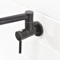 Black oil nickel Pot Filler Tap Wall Mounted Kitchen Faucet Single Cold Single Hole Sink Tap