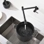 Black oil nickel Pot Filler Tap Wall Mounted Kitchen Faucet Single Cold Single Hole Sink Tap