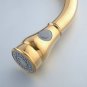 GOLD PVD  pull out kitchen spray faucet mixer tap Single hole deck mounted Pull-down Kitchen Faucet
