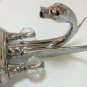 Swan Sink Faucet mixer tap Brass chrome finish 4" Center Hole crystal handles