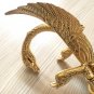 deck mounted Swan Sink Faucet mixer tap Brass PVD ti- Gold 4" Center Hole swan handles