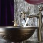 MODERN COPPER ROUND UNDERMOUNT HAMMERED BATHROOM SINK BASIN ANTIQUE COLOUR