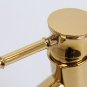 Gold Bamboo Design Bathroom Sink short Faucet tap deck mount SIngle Hole