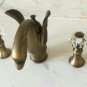 Antique crystal handles 7" height swan faucet widespread lavatory sink mixer tap
