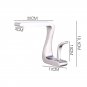 Brushed nickel single hole bathroom washbasin lavatory sink faucet Square New