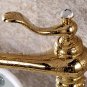TI-GOLD single hole bathroom lavatory Vessel sink crystal faucet mixer tap New