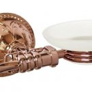 Rose Gold colour bathroom brass and glass flowers soap holder soap dishes Rose Gold colour bathroom brass and glass flowers soap holder soap dishes