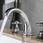 Chrome clour 8 inch widespread bathroom lavatory sink faucet