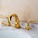 Classic design gold clour 8 inch widespread lavtory sink faucet