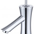 New Chrome Classic single hole bathroom washbasin sink Crystal faucet mixer tap