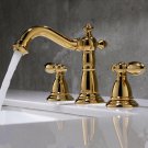 Gold Color 8" widespread bathroom Lavatory Sink faucet Classic deck mounted Gold Color 8" widespread bathroom Lavatory Sink faucet Classic deck mounted