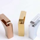 Rose Gold/GOLD/Chrome single hole bathroom sink faucet Square crystal luxury tap