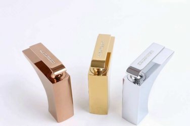 Rose Gold/GOLD/Chrome single hole bathroom sink faucet Square crystal luxury tap