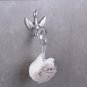 Chrome Color bathroom brass swan clothes hook robe hook with Crystal New