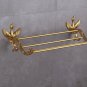 Gold pvd Color bathroom brass modern luxury swan towel racks with Crystal