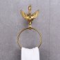 Gold PVD clour Bathroom brass sWAN towel ring new with Crystal