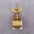 Gold Color bathroom brass LUXURY Swan Toilet Paper Holder with Crystal