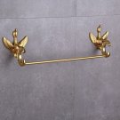 GOLD PVD COLOR bathroom brass SWAN single towel bar WITH CRYSTAL