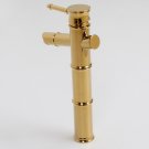 Gold Pvd Bamboo Style lavatory Vessel Sink tall Faucet tap deck mount New Gold Pvd Bamboo Style lavatory Vessel Sink tall Faucet tap deck mount New