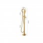 Gold clor Free standing Floor Mounted swan Bath Tub shower Faucet Hand shower