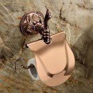 Rose gold Finish bathroom brass flowers Toilet Paper Holders Mounted