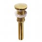 Overflow Pop Up Drain 1 5/8"  Vessel Sink Strainer Gold clour
