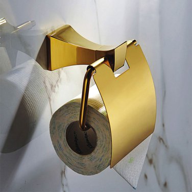 Wall Mounted luxury Square Toilet Paper Holder Tissue Bar Bathroom accessories