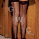 Fishnet Thigh-High w/ Back Seam (plus size)