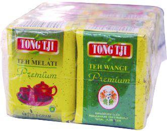 8 pcs of TongTji teh melati Premium 10 gram Tong Tji Loose Jasmine tea