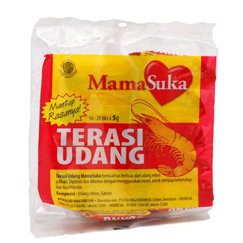 Mama Suka Terasi udang 100 gram shrimp paste 20-ct @ 5 gr