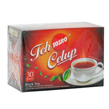 Sosro Teh Celup Asli 60 gram Teh hitam original black tea bags 30-ct @ 2 gr