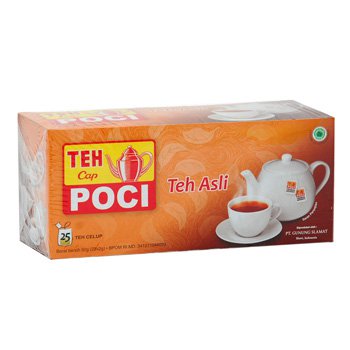 Teh Poci Teh celup Asli 50 gram teh hitam Original black Tea bags 25-ct ...