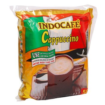    Indocafe Cappuccino 1250 gram instant coffee 50-ct @ 25 gr