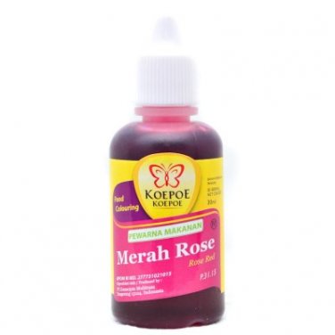 Koepoe Koepoe Pewarna Makanan Merah Rose 30ml Rose Red 