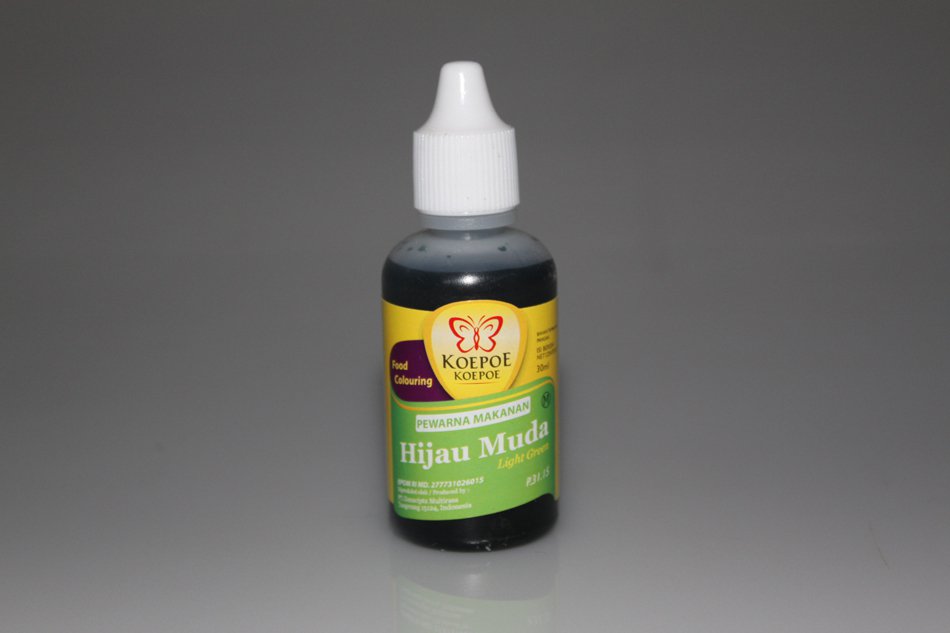 Koepoe Koepoe Pewarna  Makanan Hijau  Muda 30 ml Light Green 