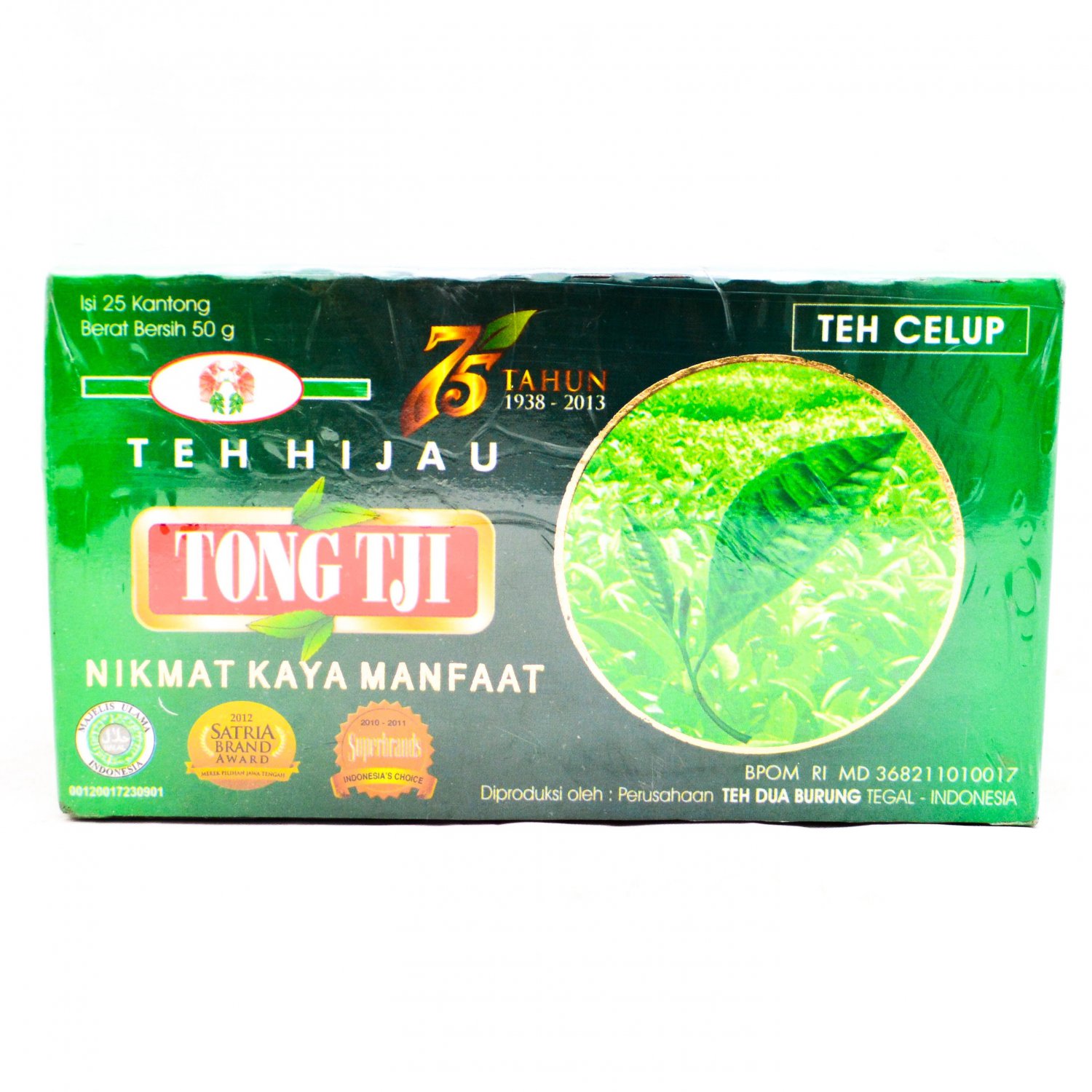 TongTji teh hijau Celup 50 gram Tong Tji Green tea bags 25-ct @ 2 gr