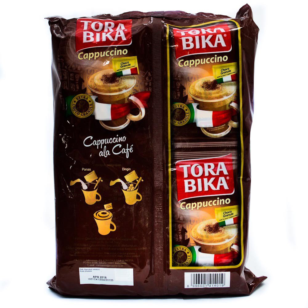 Torabika Cappucino with Extra Choco Granule 500 gram instant coffee 20-ct @ 25 gr