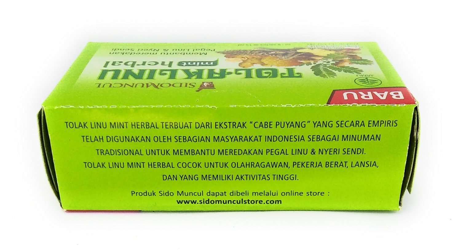 Sido Muncul Tolak Linu Mint Herbal 5-ct, 75 Ml/2.5 fl oz (Pack of 1)